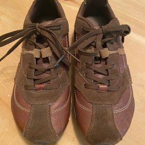 Diesel Brown Suede & Leather Sneakers 7.5 Womens